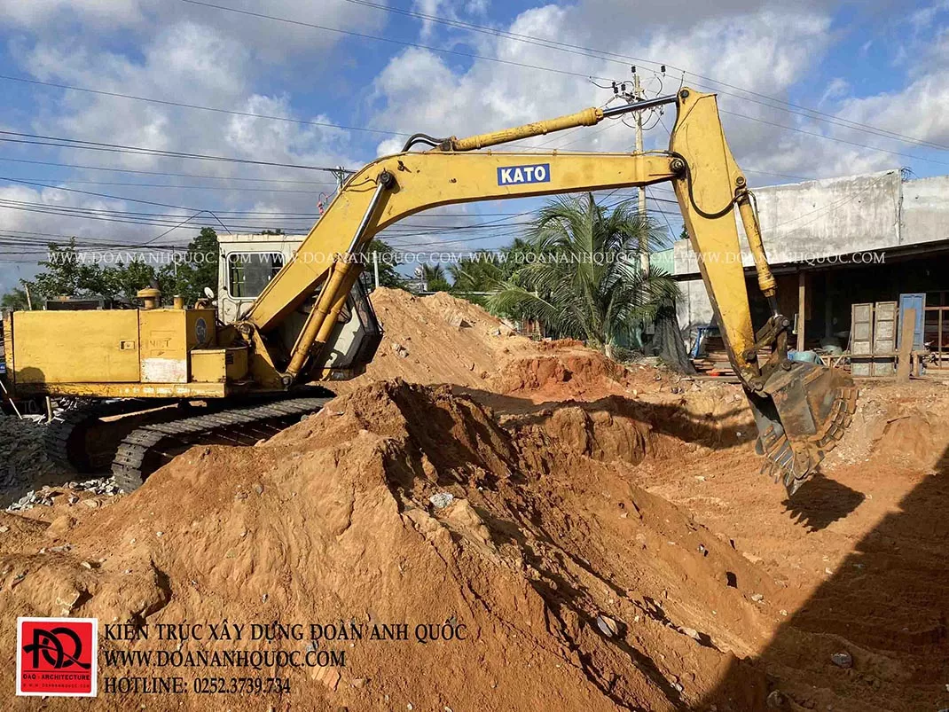 Xây nhà trọn gói bình thuận – thi công móng bằng nhà phố hiền đại